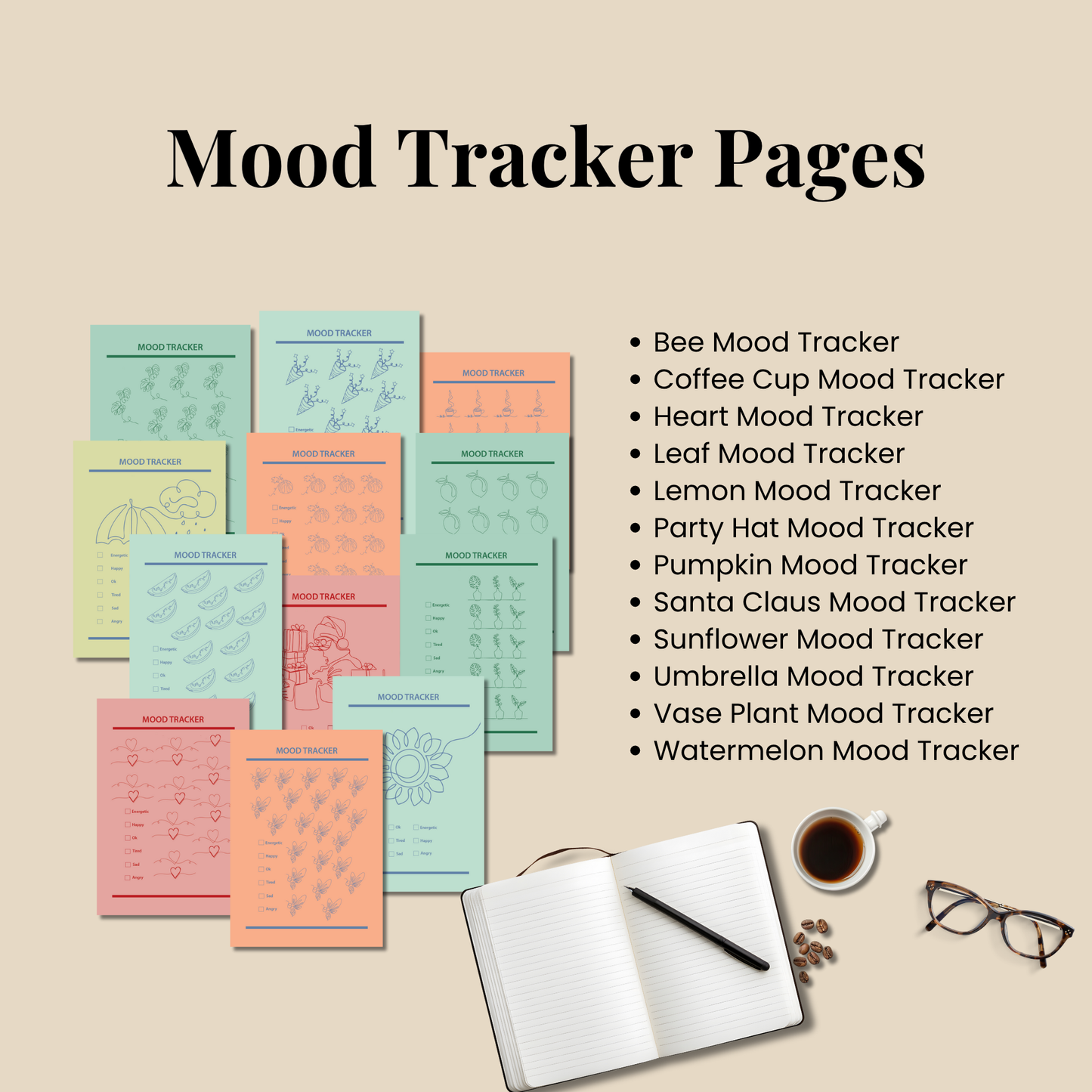 2025 2026 Mega Bullet Journal Bundle, Printable Journal Pages, Planner Pages, A4 A5 US Letter Size