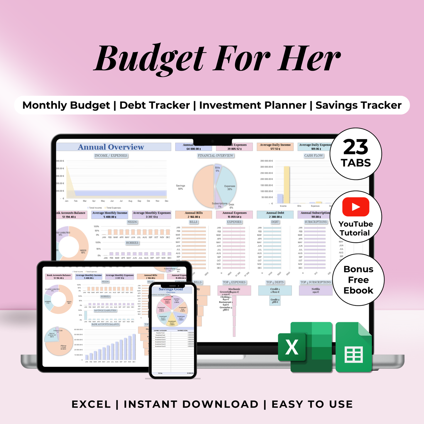 budget woman budget girl budget mom bride budget feminine budget wedding budget budget template expense tracker budget Excel Google Sheets budget pink budget girly budget finance for her