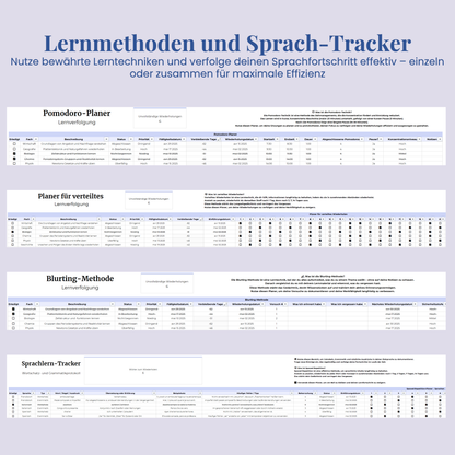 Ultimativer Studienplaner auf Deutsch Excel Google Sheets Studentenplaner Schulplaner Lernplan Vorlage Aufgabenplaner Tracker Uni Akademisch