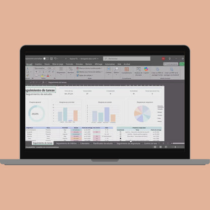 Plantilla Estudiantil en Español Excel Google Sheets Planificador Tareas Universidad Escuela Cursos Estudios Organización Estudiante Planner